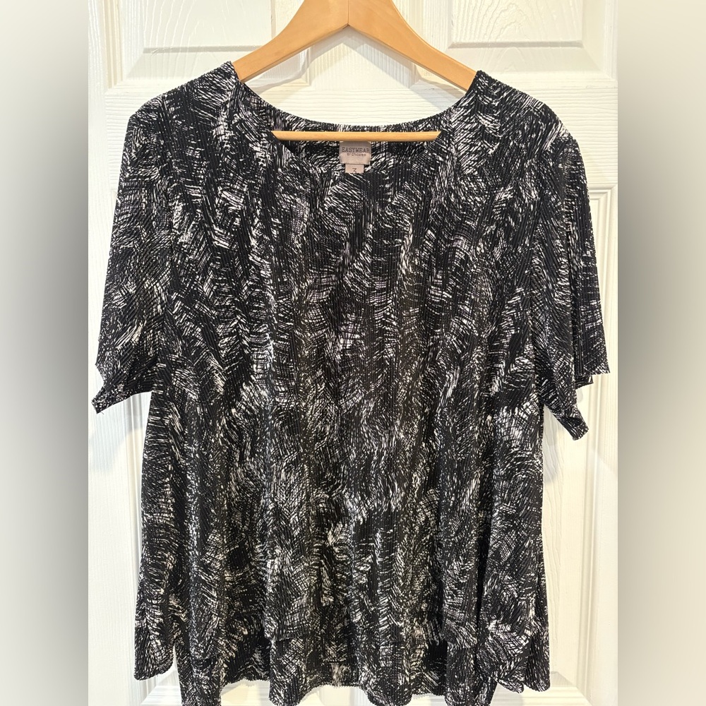 Chicos Dressy Pleated Blouse